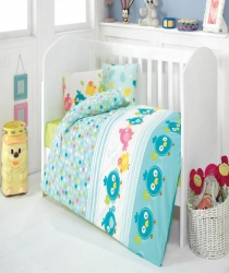  Детское постельное белье Zambak Premium Ranforce. 13390-01 в детскую кроватку 