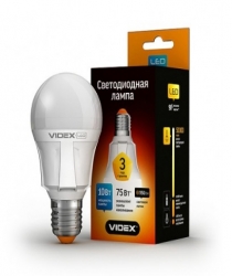  Светодиодная лампа LED  Videx A60 10W E27 4100K 220V 
