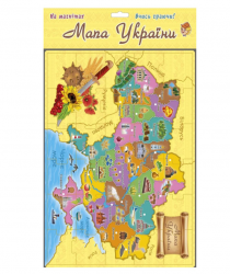  Магнитные пазлы "Карта Украины", 30 эл 