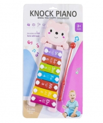  Ксилофон "Knock Piano", 7 тонов, розовый JIA YU TOY (668-62) 
